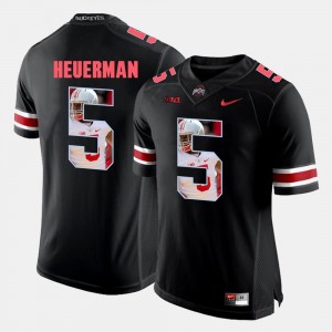 #5 For Men's Pictorial Fashion Jeff Heuerman OSU Jersey Black 622845-801