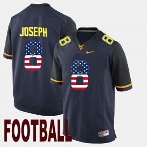 Navy For Men #8 Karl Joseph WVU Jersey US Flag Fashion 491230-115