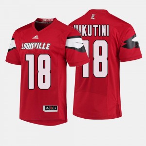 Cole Hikutini Louisville Jersey For Men's #18 Red College Football 884532-524