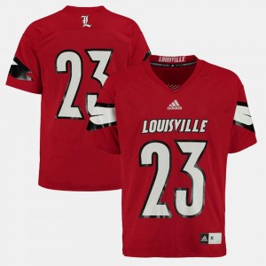 Red For Men Louisville Jersey #23 College Football 636356-856