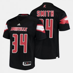 Jeremy Smith Louisville Jersey For Men's Black College Football #34 544042-800