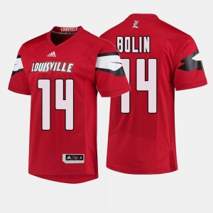 Kyle Bolin Louisville Jersey College Football #14 Red For Men 703648-542