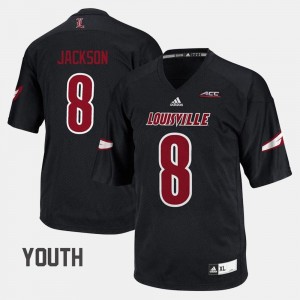 Black College Football For Kids #8 Lamar Jackson Louisville Jersey 117001-632