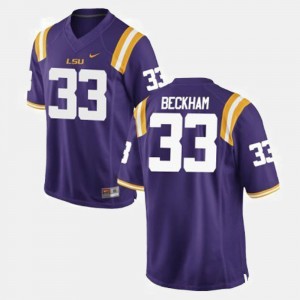 Purple Youth(Kids) Odell Beckham Jr. LSU Jersey #33 College Football 603974-240