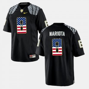 Black For Men #8 US Flag Fashion Marcus Mariota Oregon Jersey 609455-790