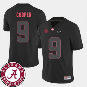 Amari Cooper Alabama Jersey Black 2018 SEC Patch College Football #9 Mens 195311-371