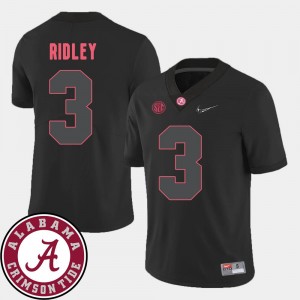 College Football Black Calvin Ridley Alabama Jersey 2018 SEC Patch For Men #3 155461-886