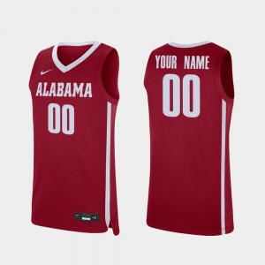 College Basketball Crimson Replica Alabama Custom Jersey For Men #00 231265-820