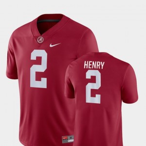 Game Derrick Henry Alabama Jersey For Men #2 College Football Crimson 631768-246