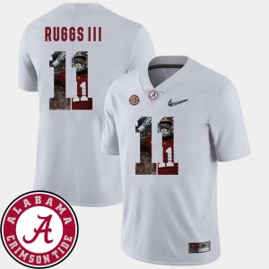 #11 Henry Ruggs III Alabama Jersey Pictorial Fashion White Mens Football 406561-366