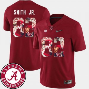 Football Pictorial Fashion Crimson Men's Irv Smith Jr. Alabama Jersey #82 349202-952