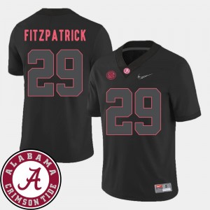 Minkah Fitzpatrick Alabama Jersey 2018 SEC Patch College Football Men Black #29 228823-181