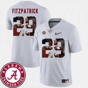 #29 For Men Minkah Fitzpatrick Alabama Jersey Pictorial Fashion White Football 454554-502