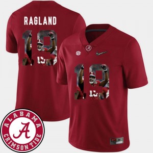 #19 Reggie Ragland Alabama Jersey Pictorial Fashion Football Crimson For Men 631694-285