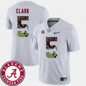 #5 White Football Men's Ronnie Clark Alabama Jersey Pictorial Fashion 839711-219