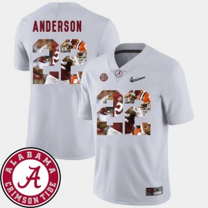 Ryan Anderson Alabama Jersey #22 Men's White Pictorial Fashion Football 771268-248