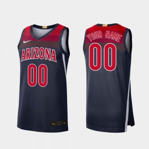 Limited Men's #00 Arizona Customized Jerseys College Basketball Navy 990929-645
