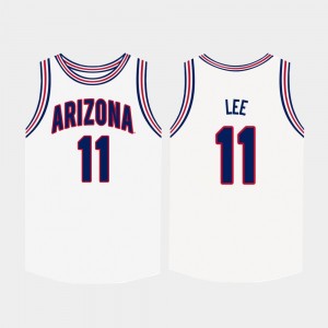 White For Men Ira Lee Arizona Jersey College Basketball #11 539949-482