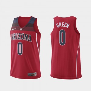 Authentic Red Men Hyper Elite College Basketball #0 Josh Green Arizona Jersey 141958-842