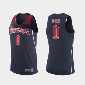 For Men's Josh Green Arizona Jersey College Basketball Navy #0 Replica 696531-796