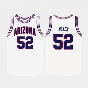 White For Men #52 Kory Jones Arizona Jersey College Basketball 817767-792