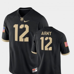 Army Jersey #12 College Football Black 2018 Game Men's 800020-351