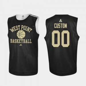For Men's Army Custom Jerseys #00 Black Practice College Basketball 677710-611