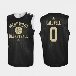Black College Basketball #0 For Men Josh Caldwell Army Jersey Practice 483084-274