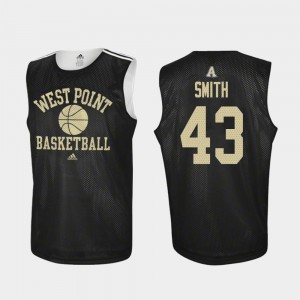 #43 Mens Practice Keeston Smith Army Jersey College Basketball Black 308384-418