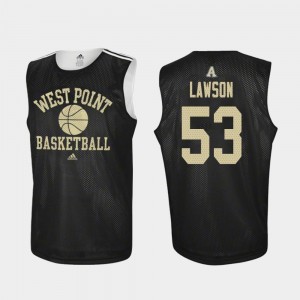 Lance Lawson Army Jersey Practice Black #53 College Basketball For Men's 232676-632