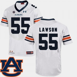White Carl Lawson Auburn Jersey Mens SEC Patch Replica #55 College Football 353075-826