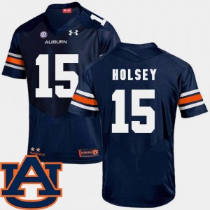 College Football Men's SEC Patch Replica Joshua Holsey Auburn Jersey #15 Navy 140304-891