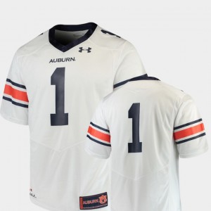 College Football #1 Team Replica Auburn Jersey White For Men 963785-295