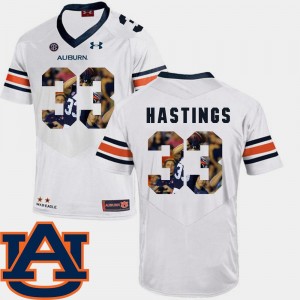 Will Hastings Auburn Jersey Football Men #33 Pictorial Fashion White 420852-958