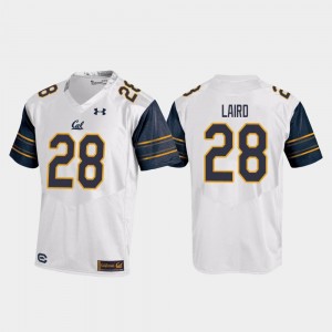 Patrick Laird Cal Bears Jersey Mens Replica College Football #28 White 951965-376