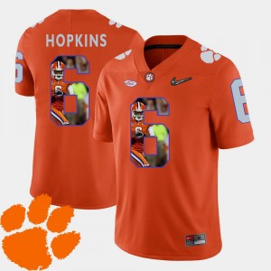 Pictorial Fashion DeAndre Hopkins Clemson Jersey Football Men's Orange #6 516264-477