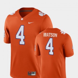 Mens Orange Deshaun Watson Clemson Jersey College Football #4 Game 116996-146