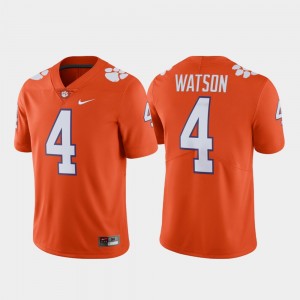 #4 Orange Deshaun Watson Clemson Jersey Alumni Football Limited For Men's 831308-141