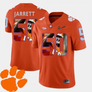 Grady Jarrett Clemson Jersey Football Orange #50 Pictorial Fashion For Men's 867313-554