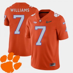 For Men's 2018 ACC #7 Mike Williams Clemson Jersey College Football Orange 563015-312