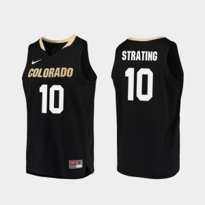 #10 Replica Black Alexander Strating Colorado Jersey Mens College Basketball 637251-222