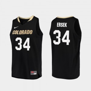 Benan Ersek Colorado Jersey College Basketball #34 For Men Replica Black 558994-371