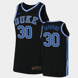 Michael Savarino Duke Jersey Replica #30 2019-20 College Basketball For Men's Black 273997-687
