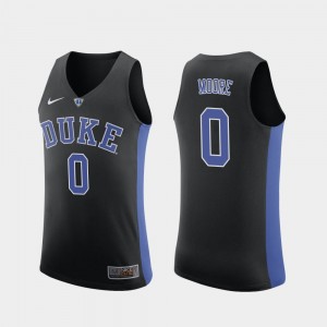 Men Replica Wendell Moore Duke Jersey College Basketball Black #0 862156-441
