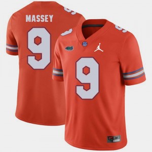 Orange Jordan Brand #9 Men Dre Massey Gators Jersey Replica 2018 Game 214198-803