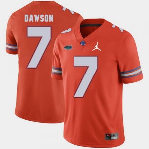 #7 Replica 2018 Game For Men's Orange Duke Dawson Gators Jersey Jordan Brand 491335-234