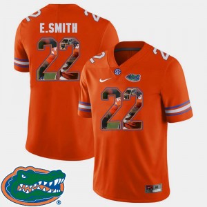 Football Pictorial Fashion Orange E.Smith Gators Jersey Men's #22 153151-485