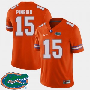 Orange 2018 SEC For Men's College Football #15 Eddy Pineiro Gators Jersey 607284-413