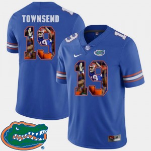 Pictorial Fashion Mens Football Johnny Townsend Gators Jersey Royal #19 851913-606
