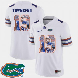 White Pictorial Fashion For Men #19 Johnny Townsend Gators Jersey Football 520966-885